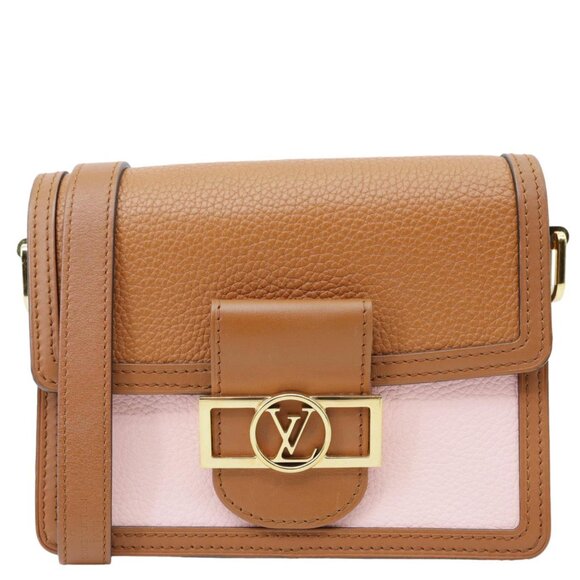 Louis Vuitton  Dauphine Mini Taurillon Leather Shoulder Bag Pink - Picture 1 of 12